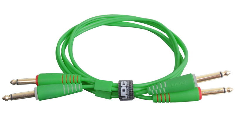 UDG ULT Cable 2x1/4' Jack Green ST 1,5m U97002GR