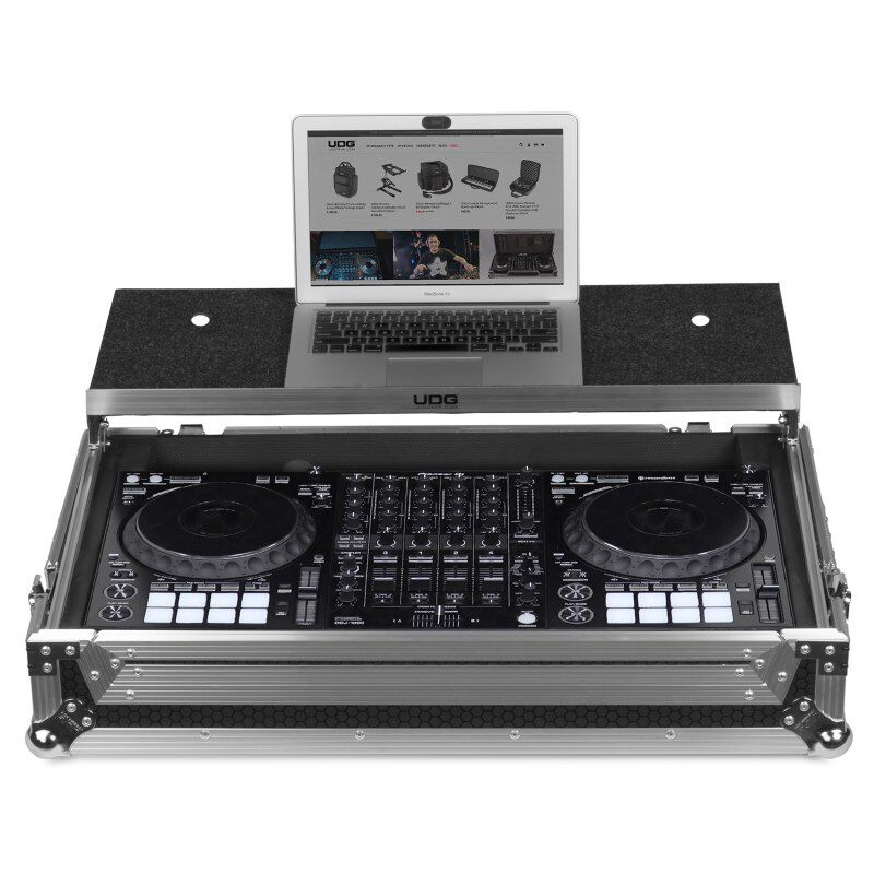 UDG Ultimate Flight Case Pioneer DDJ-1000 Silver Plus (Laptop shelf + Wheels) U92055SL