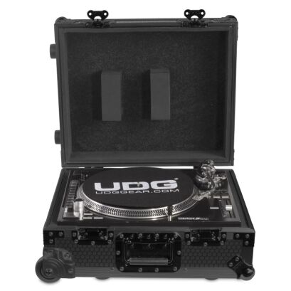 UDG Ultimate Flight Case Multi Format Turntable Black MK2 Plus (Trolley & Wheels) U91029BL2