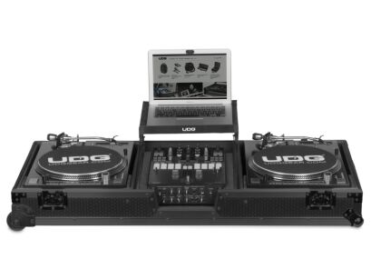 UDG Ultimate Flight Case Set Multi Format Turntable Battle & 10"/12" Mixer Black Plus 