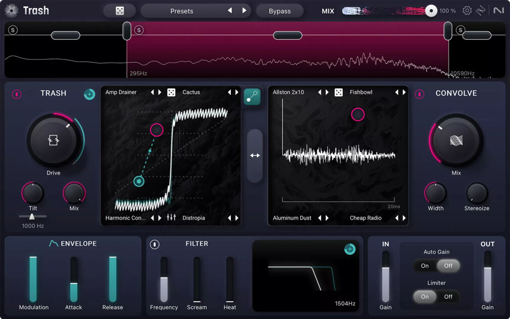 iZotope Trash: Upgrade from previous versions of Trash, Music Production Suite, and Everything Bundle